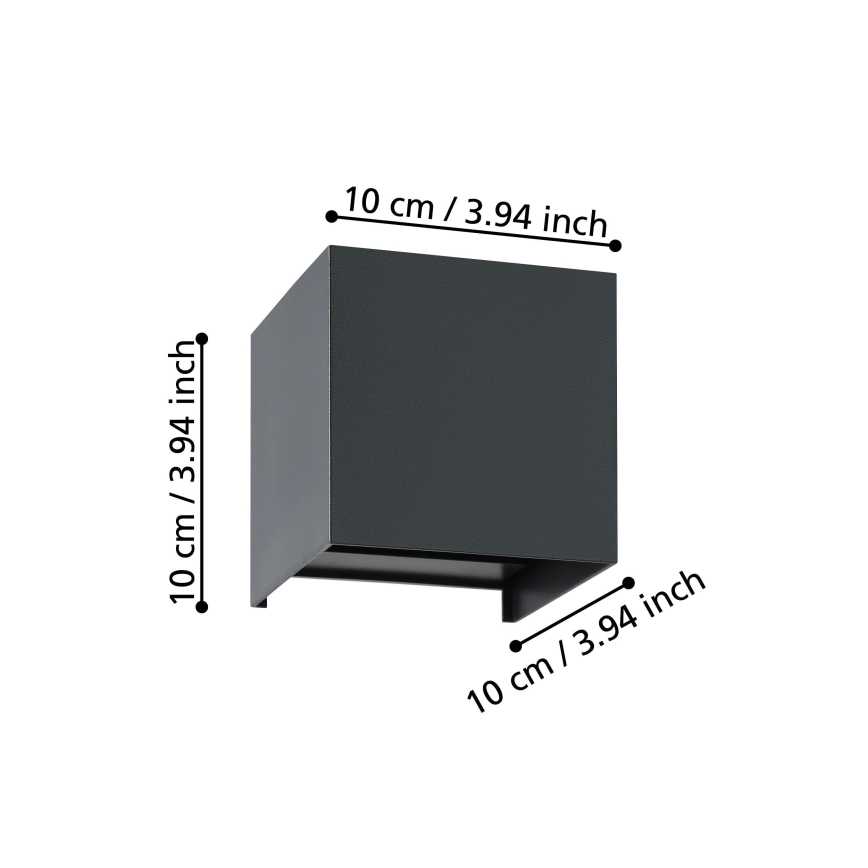 Eglo - LED Kinkiet 2xLED/1,5W/230V 3000K czarne