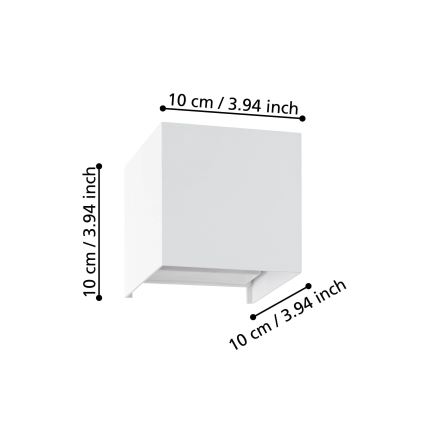Eglo - LED Kinkiet 2xLED/1,5W/230V 3000K białe
