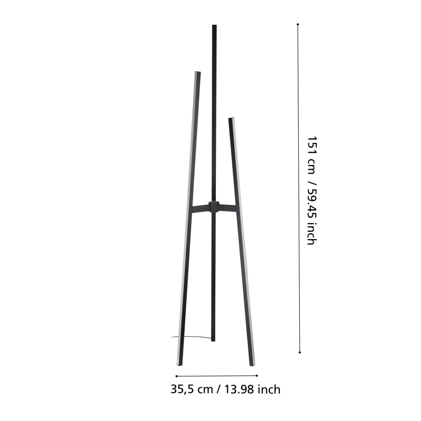 Eglo - Lampa stojąca LED/30W/230V czarna