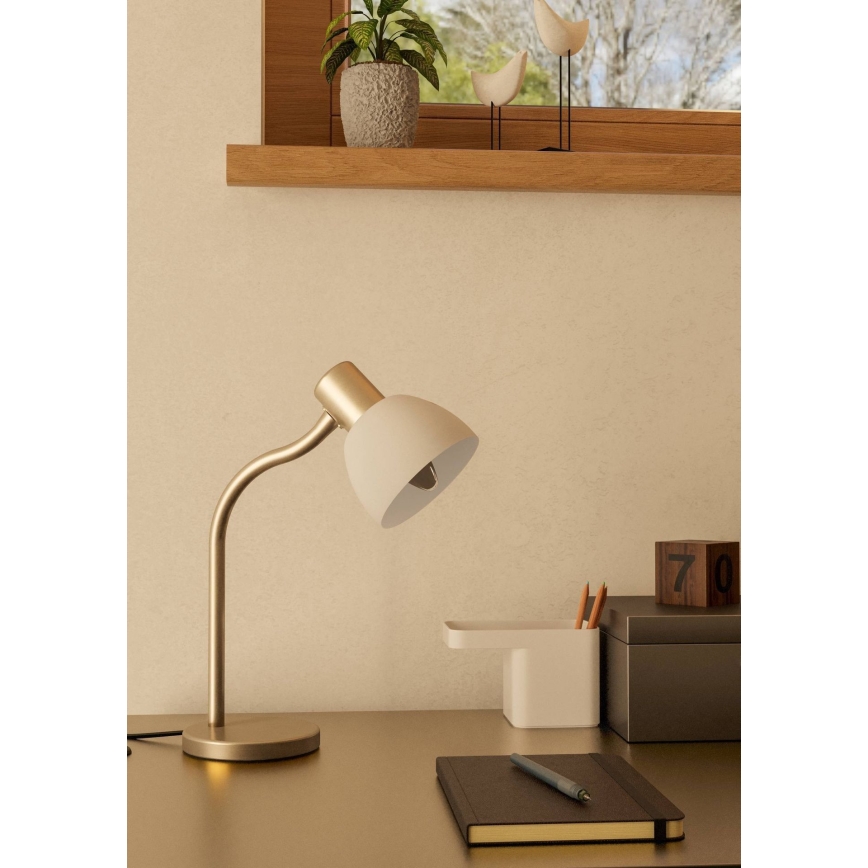 Eglo - Lampa stołowa 1xE14/25W/230V matowy chrom