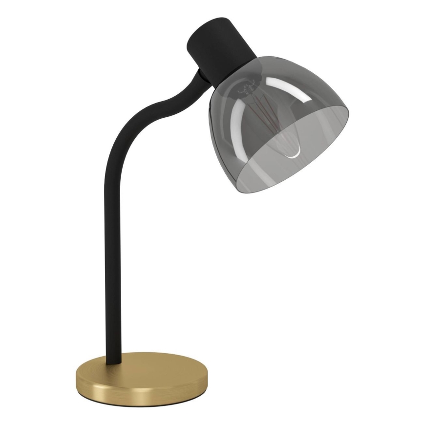 Eglo - Lampa stołowa 1xE14/25W/230V zl./czarne