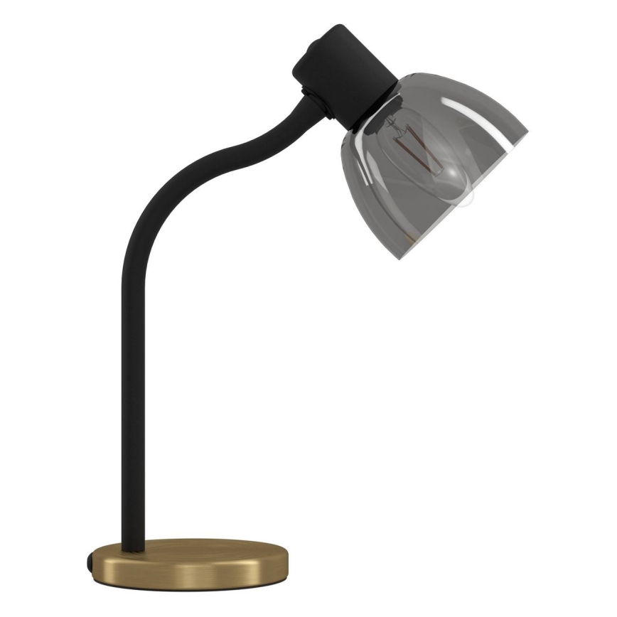 Eglo - Lampa stołowa 1xE14/25W/230V zl./czarne