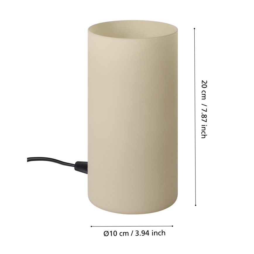 Eglo - Lampa stołowa 1xE14/60W/230V beżowa