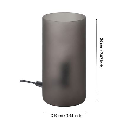 Eglo - Lampa stołowa 1xE14/40W/230V czarne
