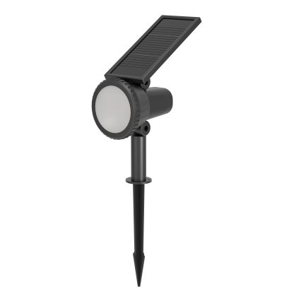 Eglo - LED RGBW ściemnialna lampa solarna LED/3W/4,5V IP44 czarna + zdalne sterowanie