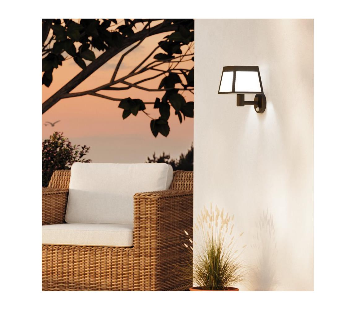 Eglo 901073-LED Kinkiet solarny z czujnikiem ALTILIA LED/7,5W/3,7V IP44