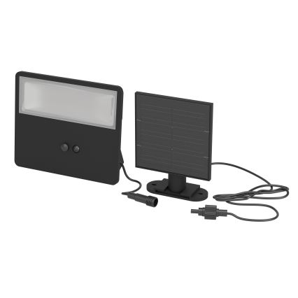 Eglo - LED solarny kinkiet z czujnikiem LED/6,7W/3,7V 2400 mAh IP44 czarny
