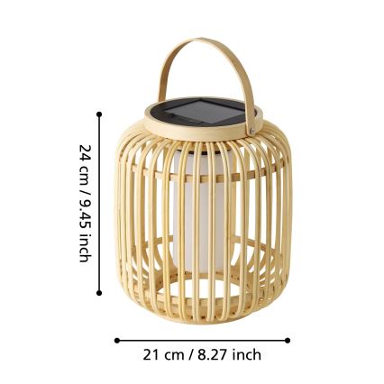 Eglo - LED Solarna lampa stołowa LED/3,3W/3,7V 1800 mAh IP44