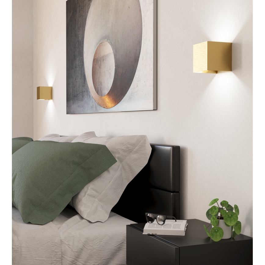 Eglo - LED Kinkiet 2xLED/1,5W/230V 3000K złoty