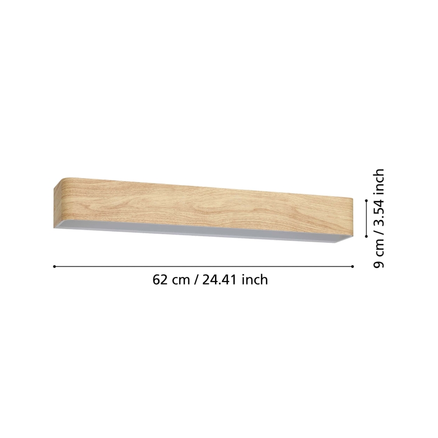 Eglo - LED Kinkiet łazienkowy LED/26,5W/230V 3000K IP44 beżowy