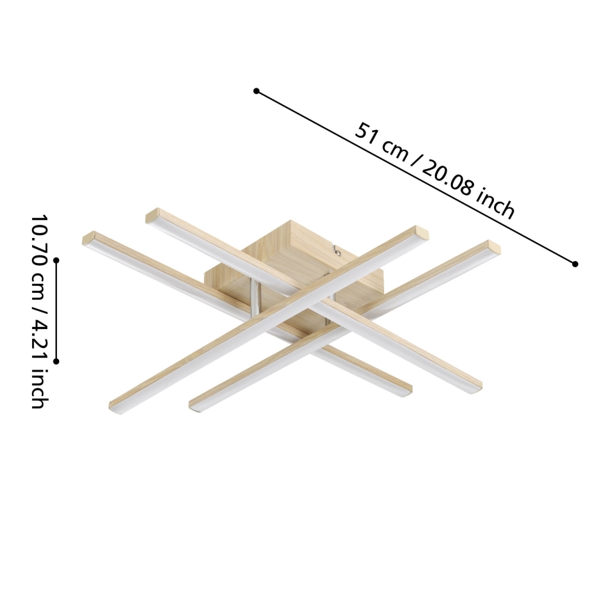 Eglo - LED oprawa sufitowa LED/20,5W/230V złota