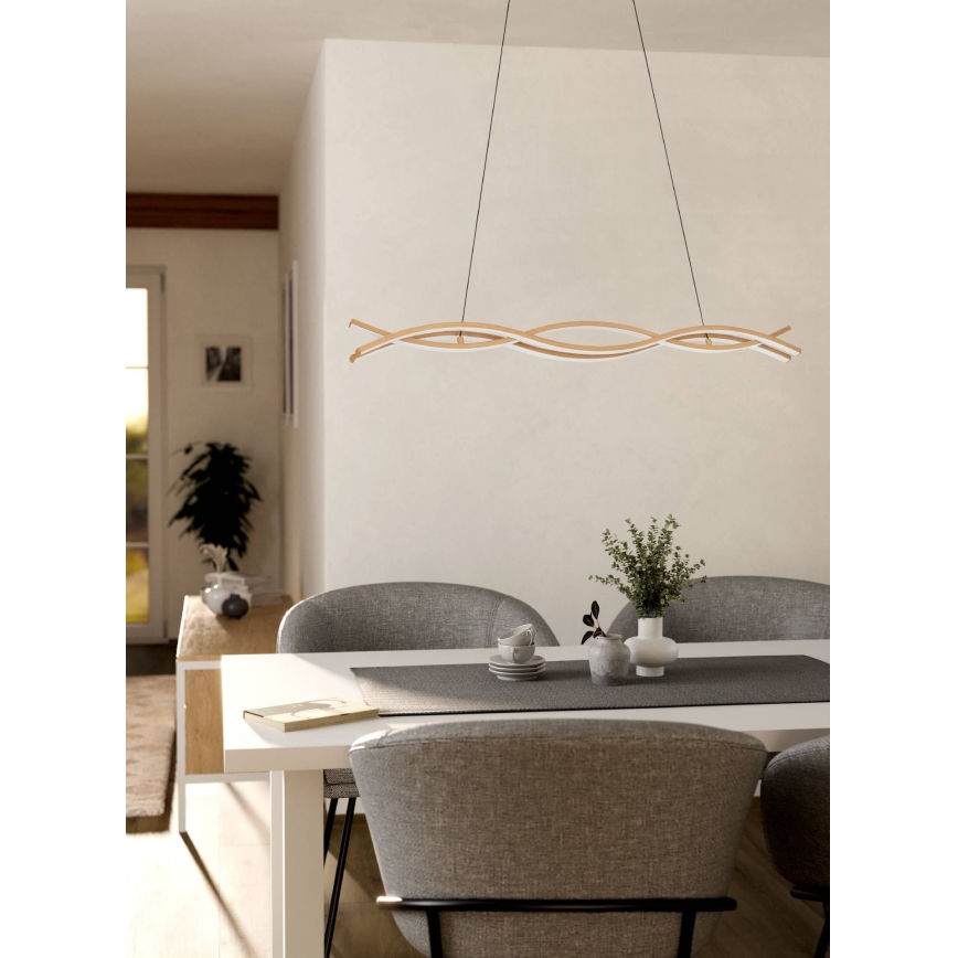 Eglo - LED żyrandol na linkach LED/35W/230V beżowy