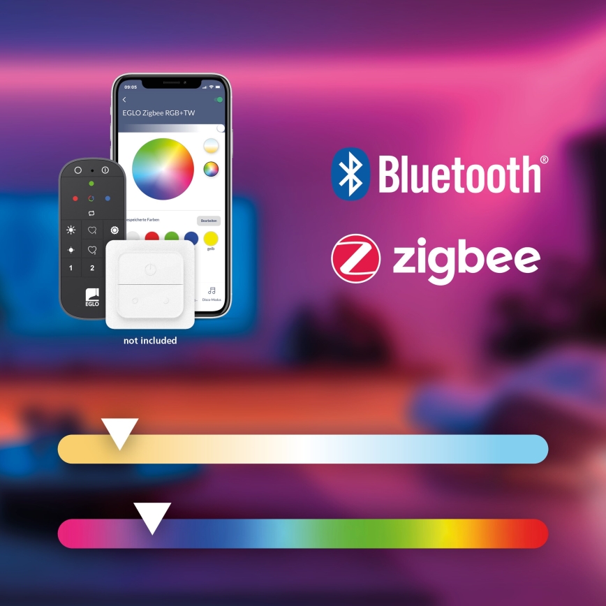 Eglo - LED RGB Ściemnialna taśma 5m LED/30W/230V 3000-6500K
