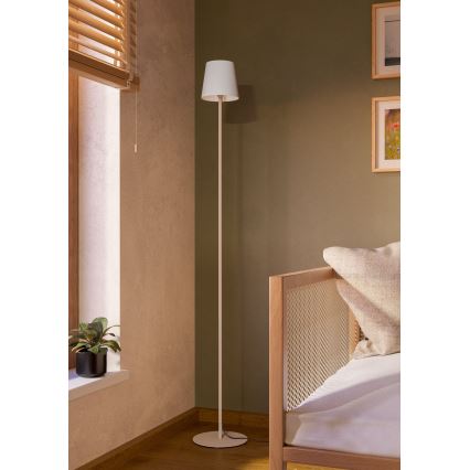 Eglo - Lampa stojąca 1xE14/7,5W/230V kremowa/biała