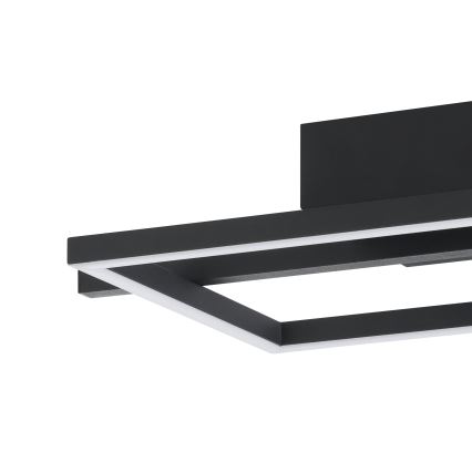 Eglo - LED RGBW Ściemnialny plafon LED/17W/230V 2700-6500K czarne + pilot zdalnego sterowania