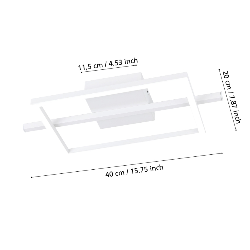 Eglo - LED RGBW Ściemnialny plafon LED/17W/230V 2700-6500K biały + pilot zdalnego sterowania