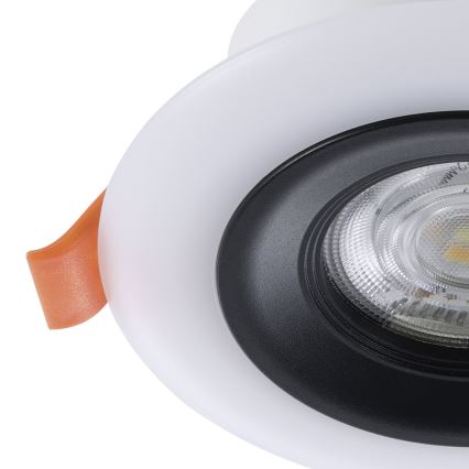 Eglo - ZESTAW 3x LED RGBW ściemnialne wpuszczane oprawy sufitowe do łazienki LED/3,8W/230V 2700-6500K IP44 + pilot zdalnego sterowania