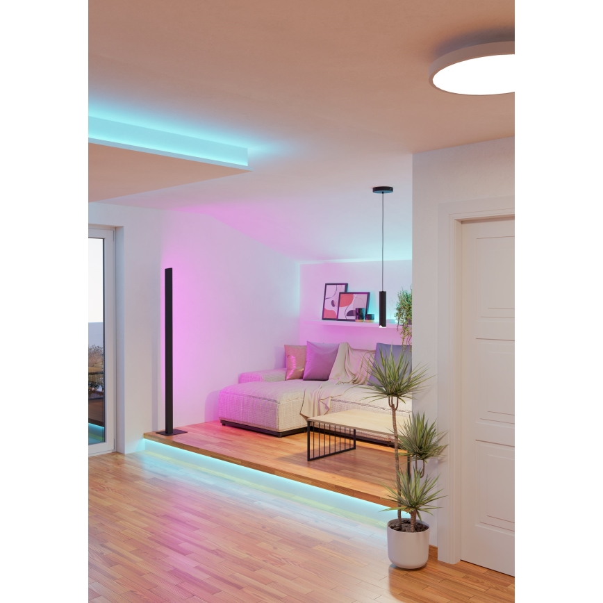 Eglo - LED RGBW Ściemnialny żyrandol na lince LED/3,7W/230V 2700-6500K czarne