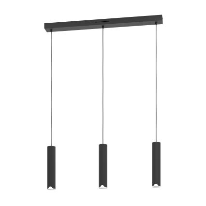 Eglo - LED RGBW Ściemnialny żyrandol na lince 3xLED/3,7W/230V 2700-6500K czarny