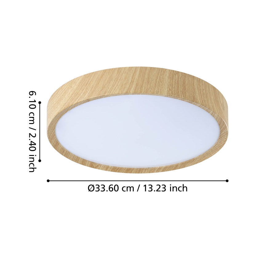 Eglo - LED Plafon łazienkowy LED/14,6W/230V IP44 beżowy