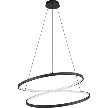 Eglo - LED Żyrandol na lince LED/42W/230V 3000K czarne