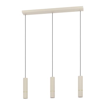 Eglo - LED Żyrandol na lince 3xGU10/5W/230V 3000K beżowe