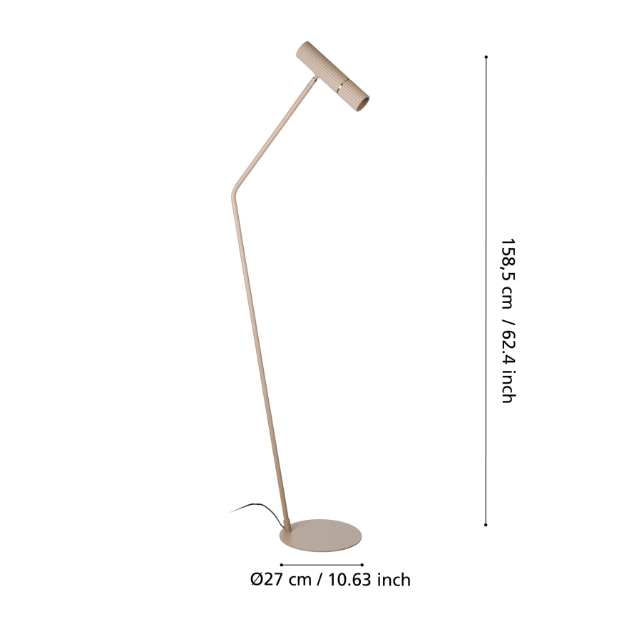 Eglo - LED Lampa podłogowa 1xGU10/5W/230V 3000K beżowe