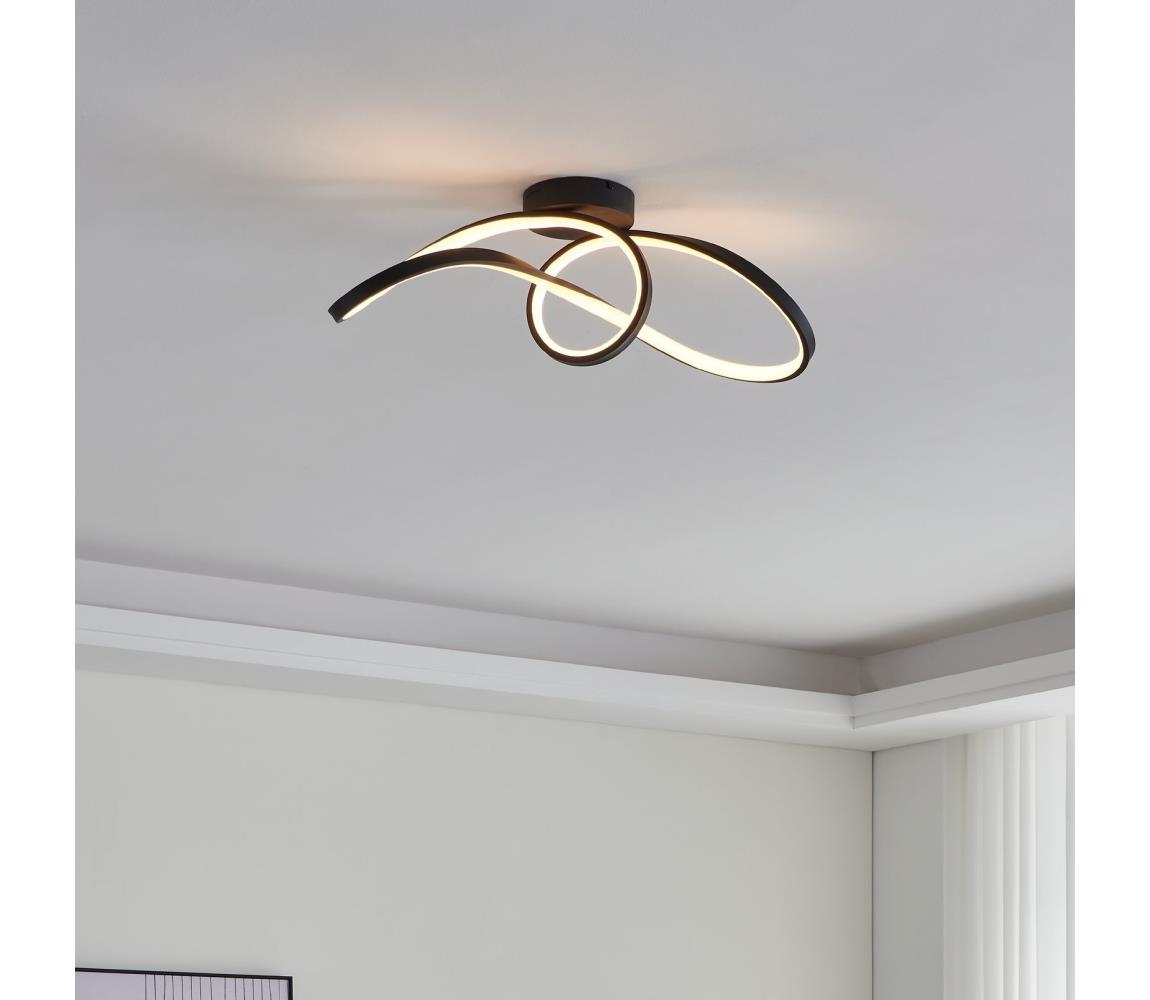 Eglo 901158-Ściemnialna lampa sufitowa RGBW CALAROSSA-Z LED/22W/230V czarny
