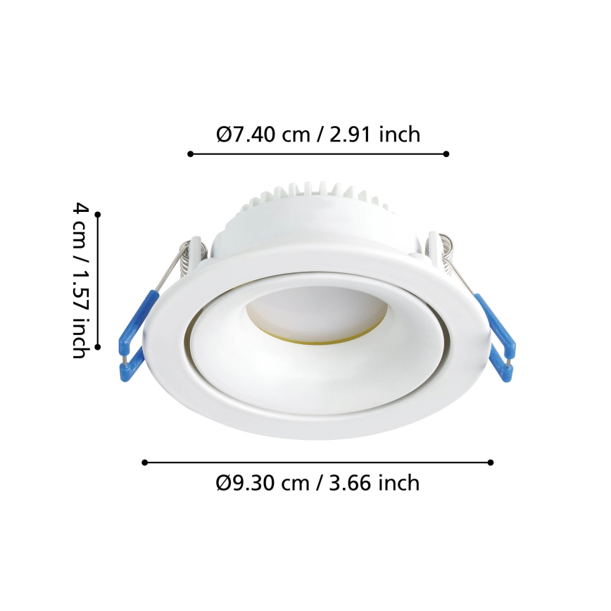 Eglo - Ściemnialne oświetlenie punktowe LED/4,9W/230V białe