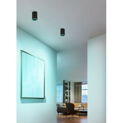 Eglo - LED RGBW Oświetlenie punktowe ściemnialne LED/4,9W/230V 2700-6500K czarny