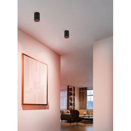 Eglo - LED RGBW Oświetlenie punktowe ściemnialne LED/4,9W/230V 2700-6500K czarny