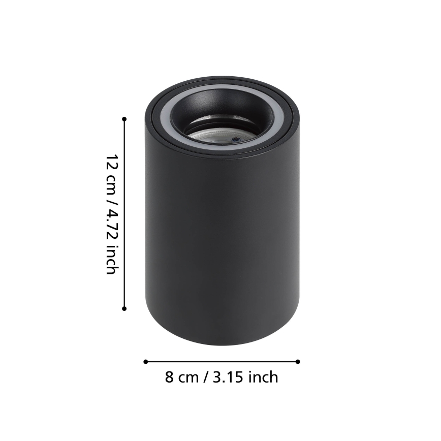 Eglo - LED RGBW Oświetlenie punktowe ściemnialne LED/4,9W/230V 2700-6500K czarny