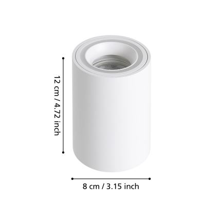Eglo - LED RGBW Oświetlenie punktowe ściemnialne LED/4,9W/230V 2700-6500K biały