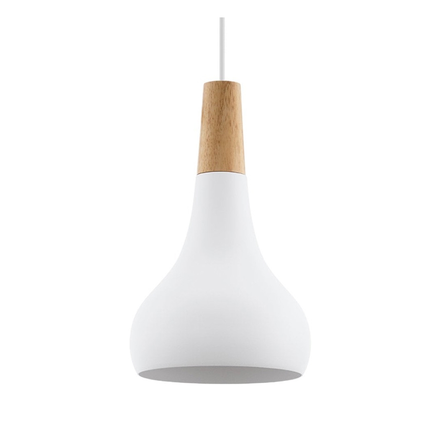 Eglo - lampa wisząca na lince, 1xE27/60W/230V, Ø 18 cm, biała