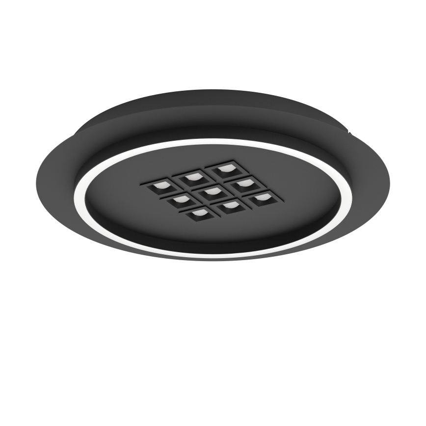 Eglo - LED Plafon ściemnialny LED/21,4W/230V 2700-6500K czarny + pilot zdalnego sterowania