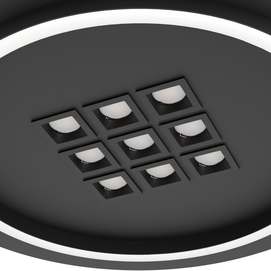 Eglo - LED Plafon ściemnialny LED/21,4W/230V 2700-6500K czarny + pilot zdalnego sterowania
