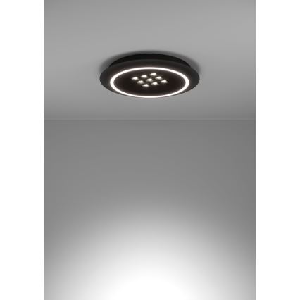 Eglo - LED Plafon ściemnialny LED/21,4W/230V 2700-6500K czarny + pilot zdalnego sterowania