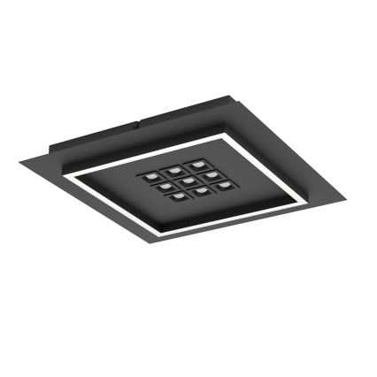 Eglo - LED Plafon ściemnialny LED/21,4W/230V 2700-6500K czarny + pilot zdalnego sterowania