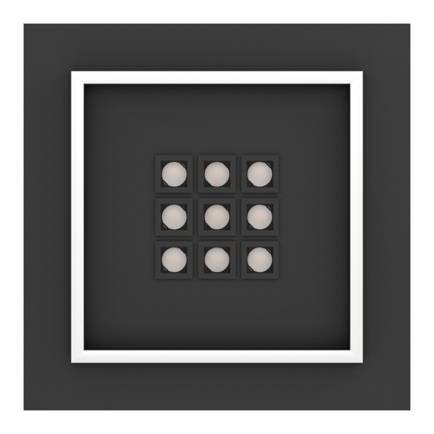 Eglo - LED Plafon ściemnialny LED/21,4W/230V 2700-6500K czarny + pilot zdalnego sterowania