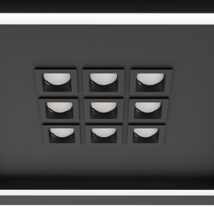 Eglo - LED Plafon ściemnialny LED/21,4W/230V 2700-6500K czarny + pilot zdalnego sterowania