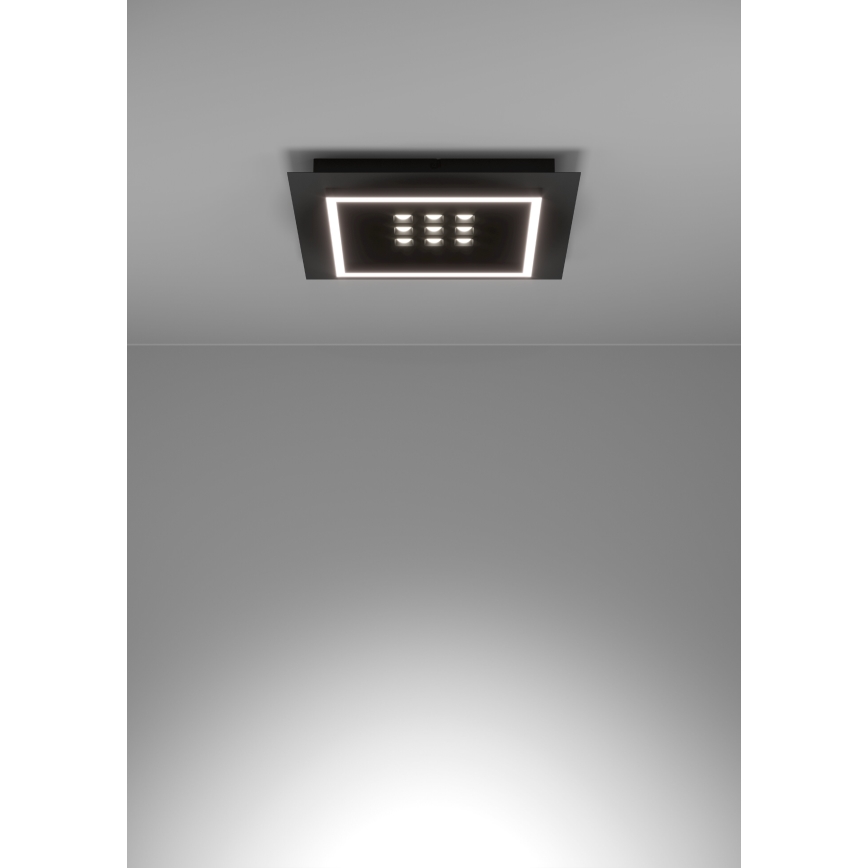 Eglo - LED Plafon ściemnialny LED/21,4W/230V 2700-6500K czarny + pilot zdalnego sterowania