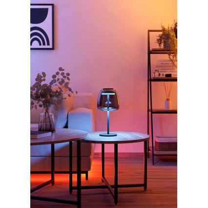Eglo - LED RGBW Ściemnialna lampa stołowa LED/7,7W/230V 2700-6500K przydymiona