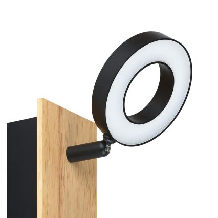 Eglo - Kinkiet punktowy LED/4,2W/230V czarny/brązowy