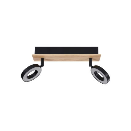 Eglo - LED oprawa punktowa 2xLED/4,2W/230V czarna/brązowa