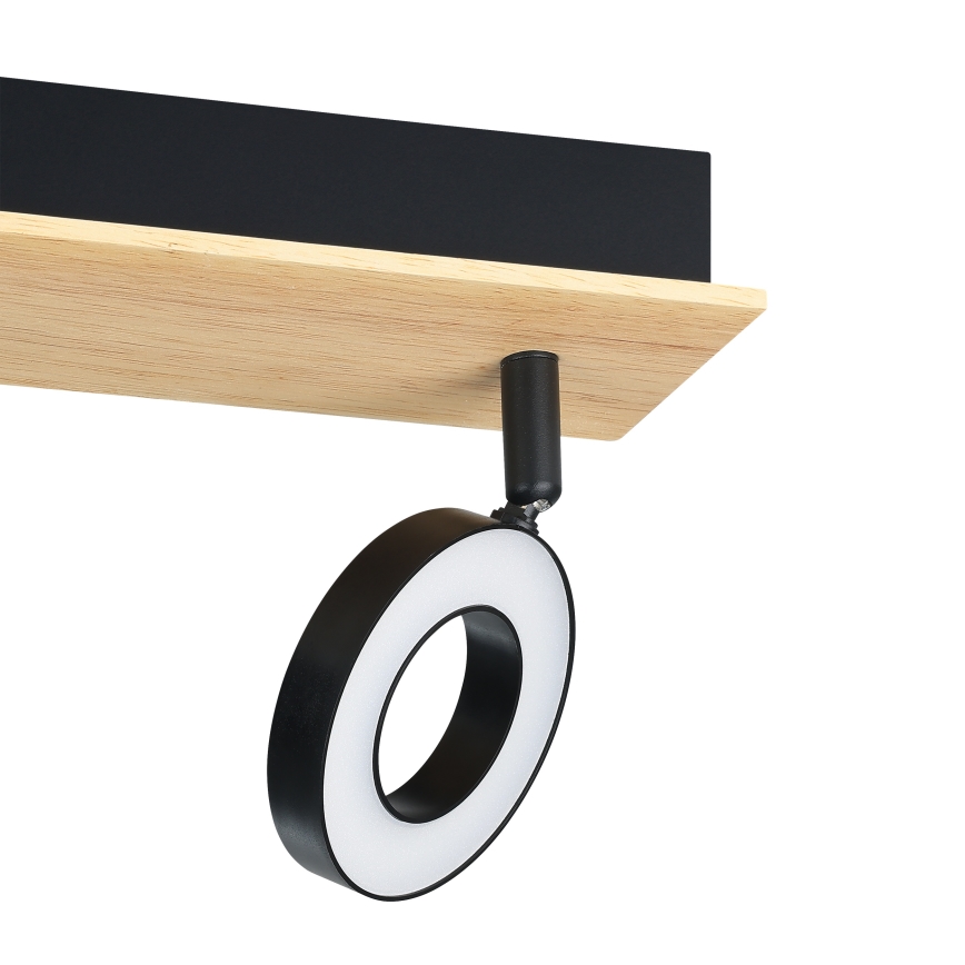 Eglo - LED oprawa punktowa 2xLED/4,2W/230V czarna/brązowa