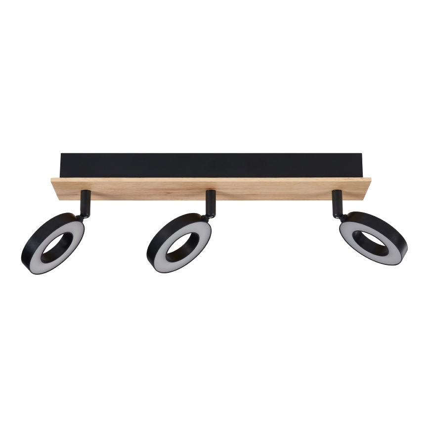 Eglo - Oprawa punktowa LED 3xLED/4,2W/230V czarna/brązowa