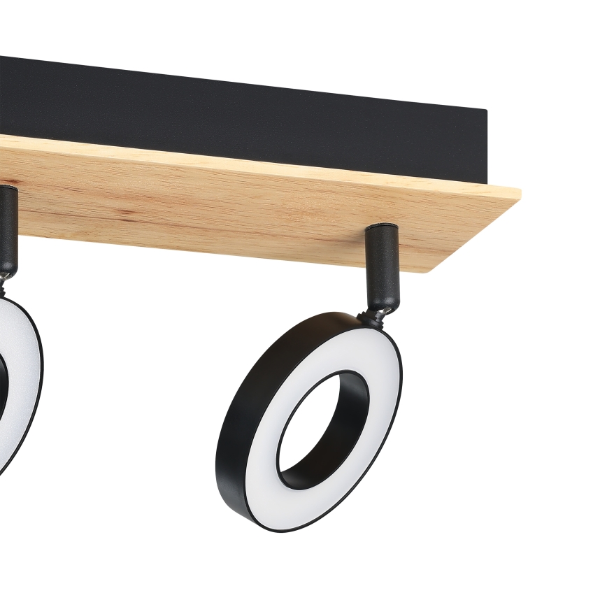 Eglo - Oprawa punktowa LED 3xLED/4,2W/230V czarna/brązowa