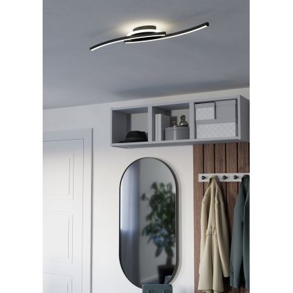 Eglo - LED Plafon LED/12W/230V 4000K czarne