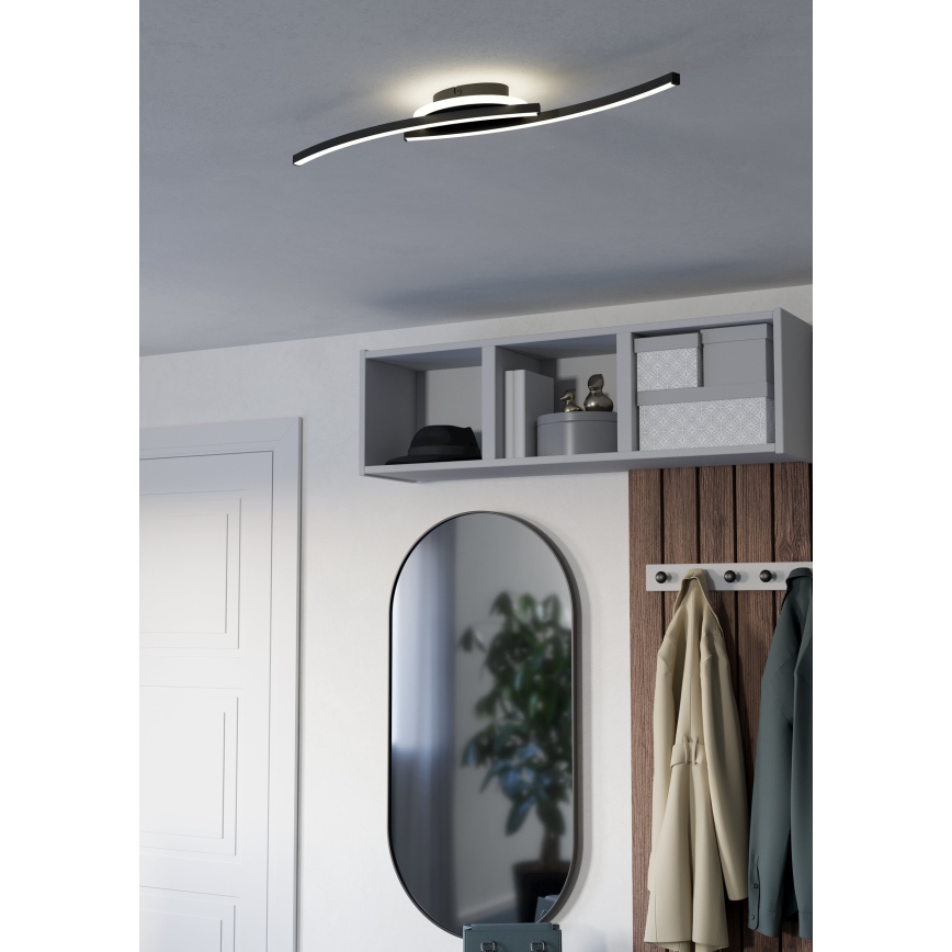 Eglo - LED Plafon LED/12W/230V 4000K czarne