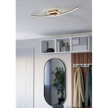 Eglo - LED Plafon LED/12W/230V 4000K miedź